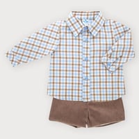 《sardon》gingham check shirt & bottom　３６Mのみ
