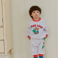 《sera》Clover Bear Long Sleeve Set