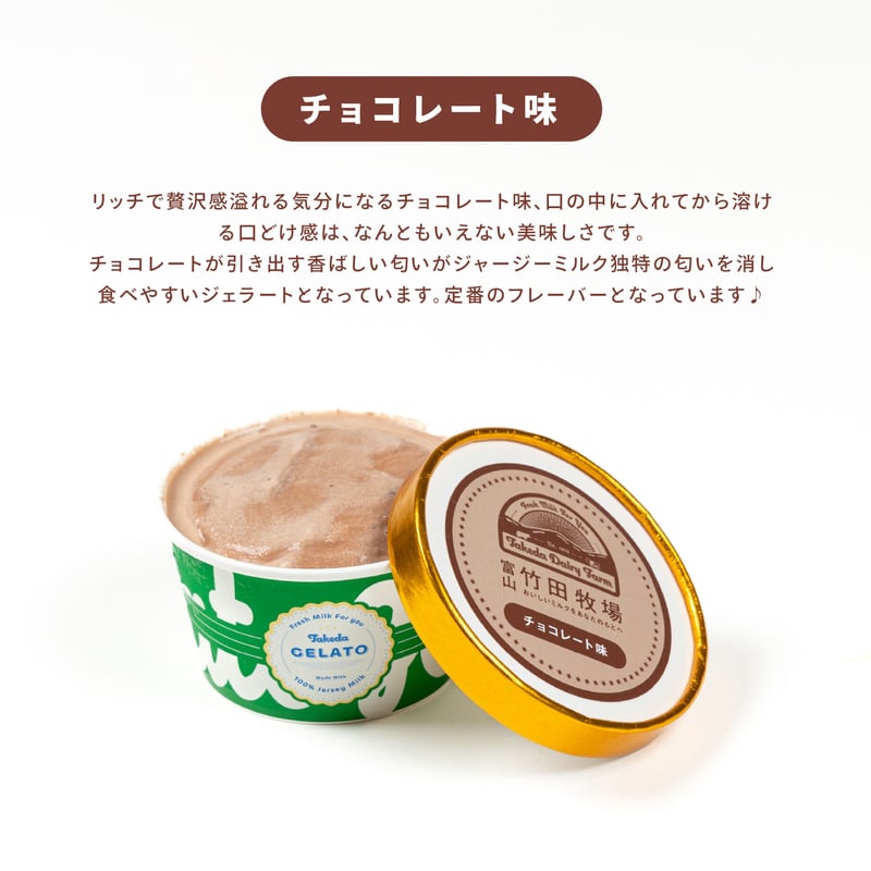 チョコレート味 6個セット｜ 竹田ジェラート | 竹田牧場-通販サイト