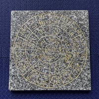 龍体文字フトマニ図（黒龍）25㎝×25㎝ / Ancient Japanese Characters 25*25cm
