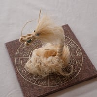 龍体文字フトマニ図（八重桜）18㎝×18㎝/ Ancient Japanese Charact