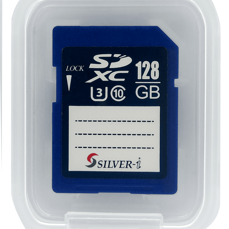 シルバーアイ ドライブレコーダー相性保証済みSDXCカード128GB