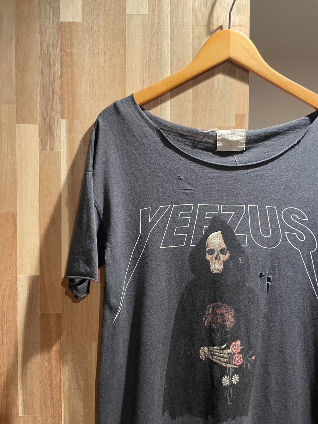 YEEZUS アーティスト カニエ・ウエスト ツアー カットオフ ボロ 半袖 T 