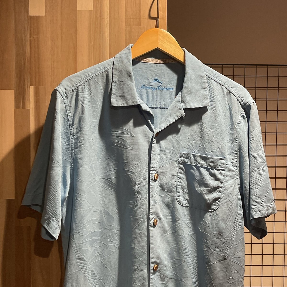 TOMMY BAHAMA トミーバハマ シルク ボタニカル織柄 アロハ