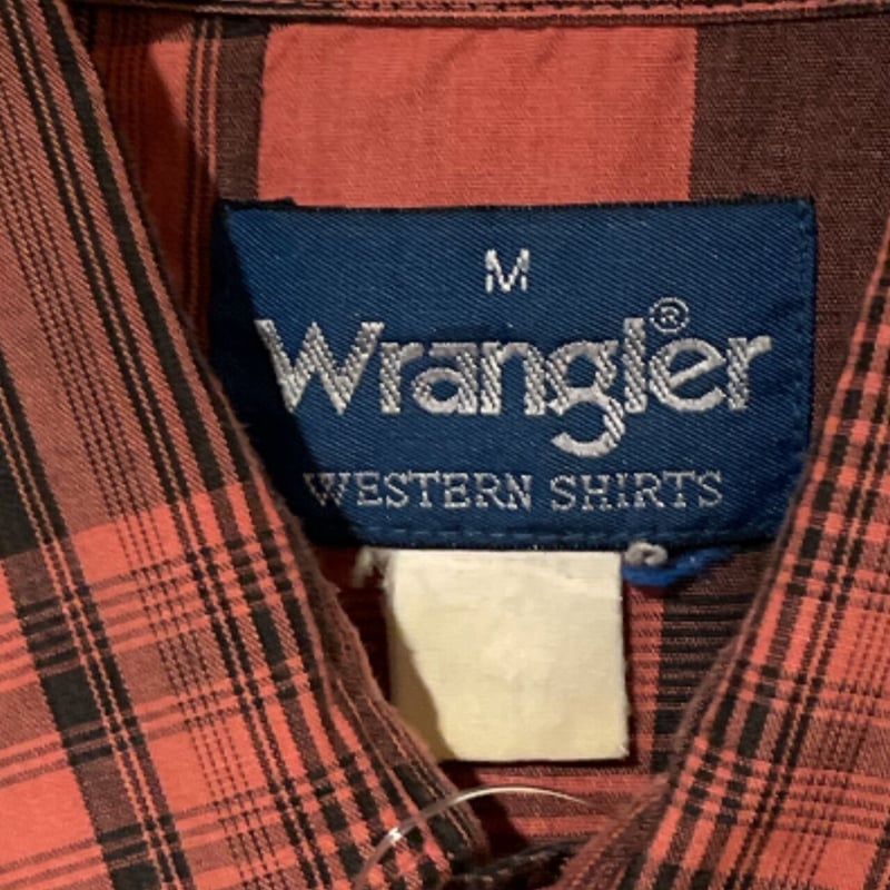 Wrangler ラングラー 半袖 ウエスタンシャツ チェック サイズM | 古着