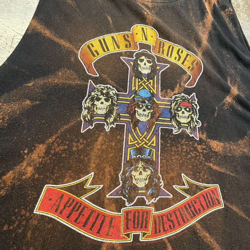 unknown Guns N' Roses ガンズアンドローゼズ バンド Tシャツ ボロ カッ unknown Guns N' Roses ガンズアンドローゼズ バンド Tシャツ ボロ カッ