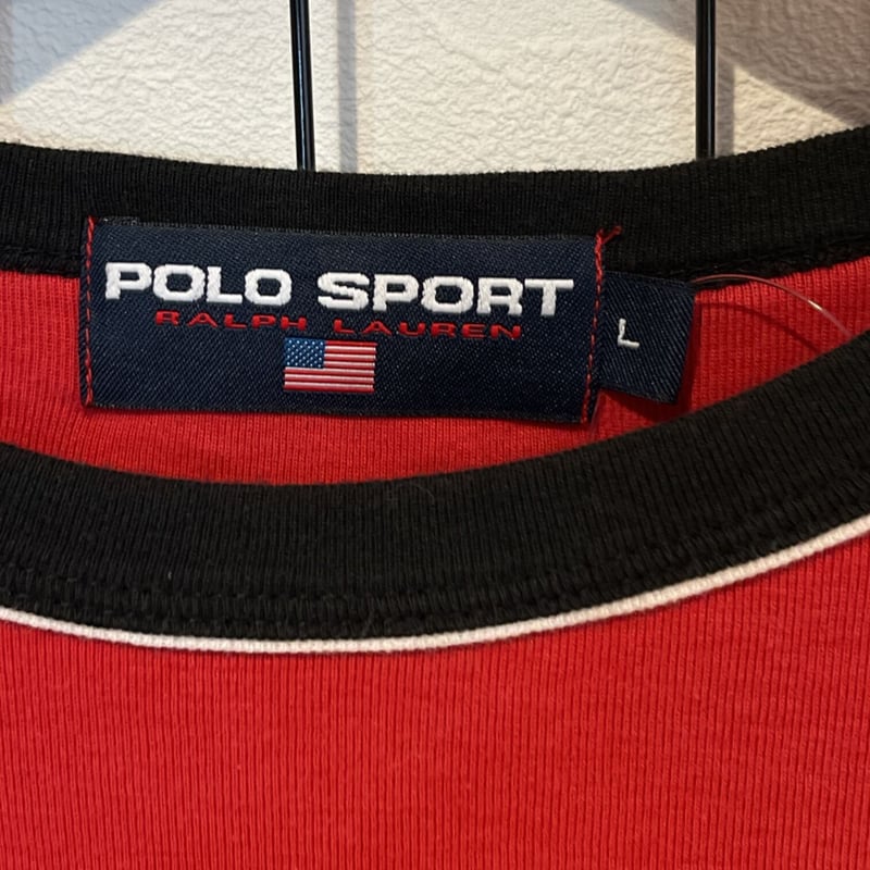 POLO SPORT ポロスポーツ 90s リンガーTシャツ サイズL | 古着屋Quest