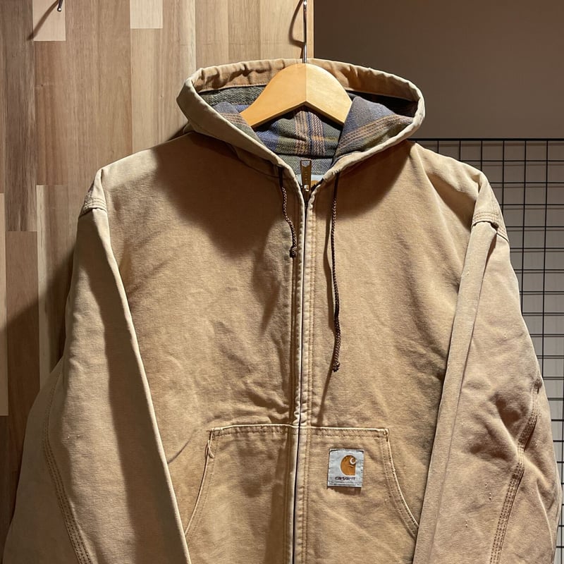 80s Carhartt カーハート アクティブジャケット 裏地チェック | 古着屋