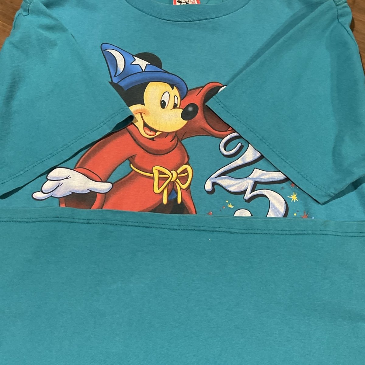 90s DISNEY USA製 ミッキーマウス プリントTシャツ D136 半袖Tシャツ 