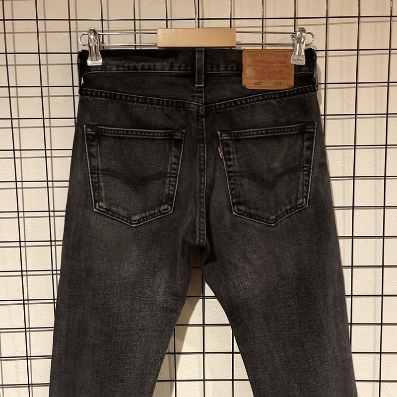 Levi's 501 リーバイス ブラック デニムパンツ W28 ブラックジーンズ ...