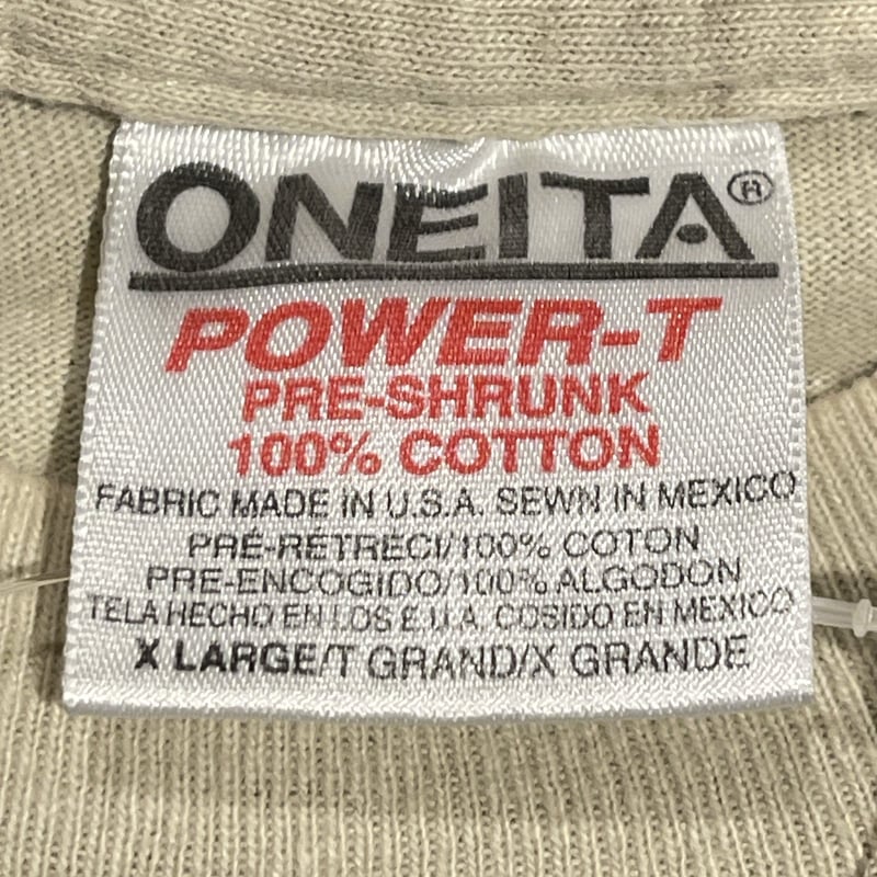 【80s初期銀タグUSA製】ONEITA シングルステッチ　ビンテージTシャツ