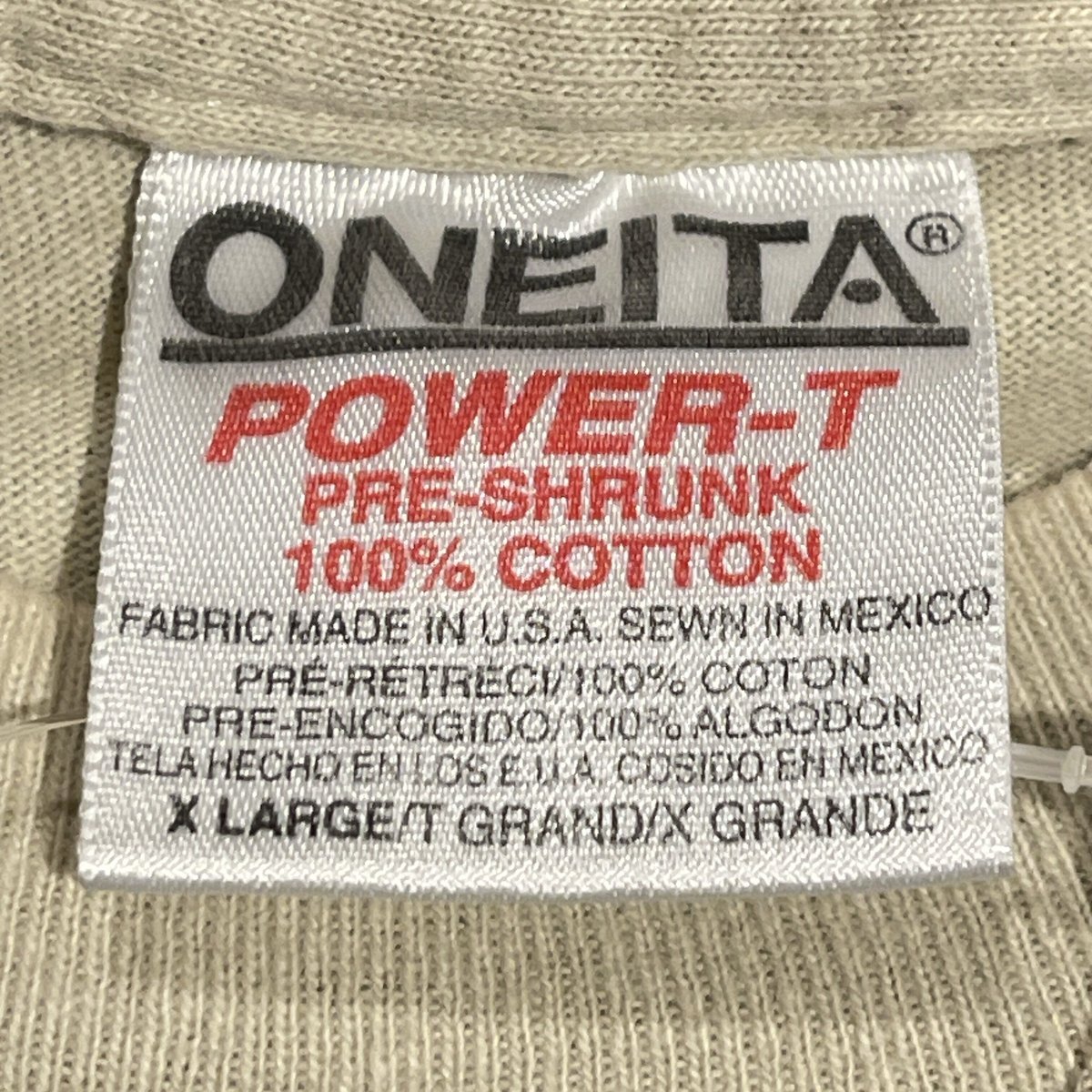 90s ONEITA オニータ　シングルステッチ　企業Tシャツ　A981