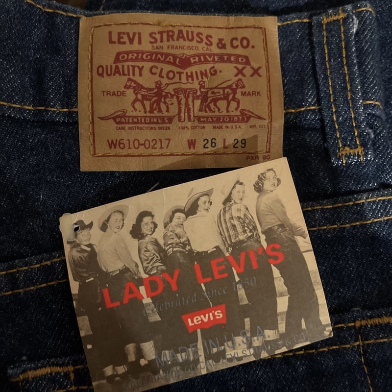 LEVI'S デッドストック デニムパンツ 91年 U.S.A製 W610-0217 ハイウエ...