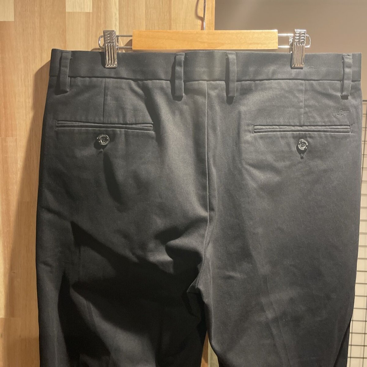 DOCKERS ドッカーズ チノパン ブラック 34×30 スリムフィット | 古着屋