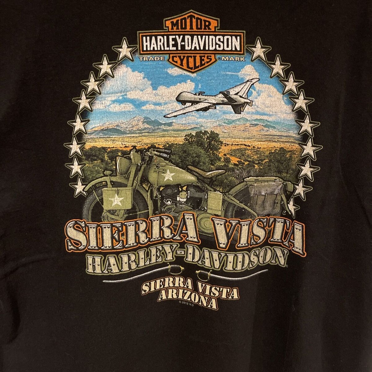 HARLEY-DAVIDSON ハーレー・ダビッドソン Tシャツ ブラック 両面