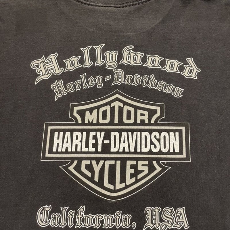 HARLEY-DAVIDSON プリント Tシャツ アメリカ製 00's Mサイズ ブラック ...