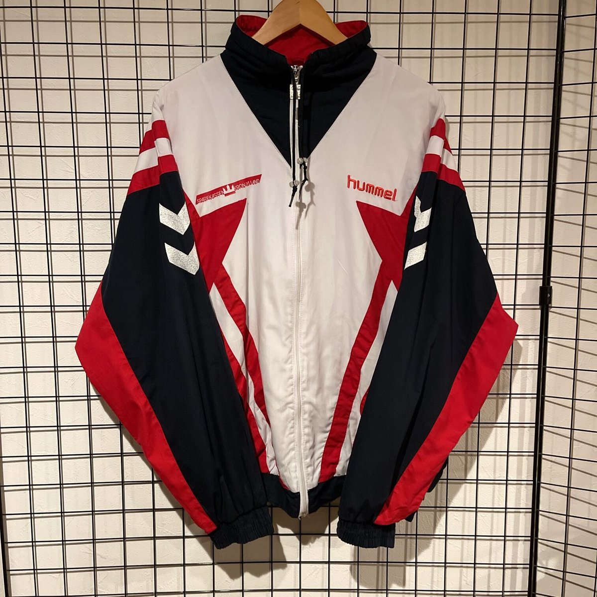 hummel ヒュンメル ナイロン ジャケット 90s 90年代 マルチカラー