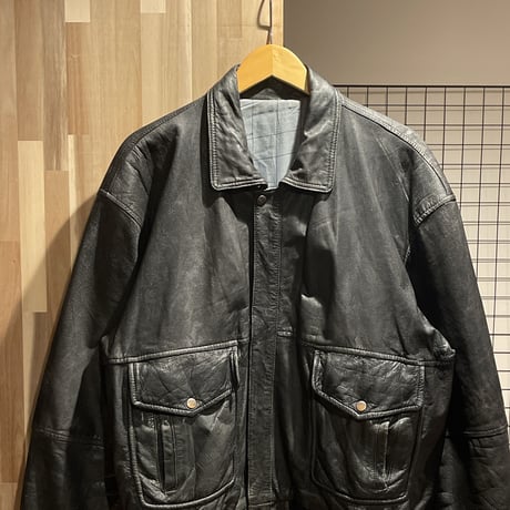 80s L.L.Bean ゆす A-2 レザー ジャケット USA製 38 80s L.L.Bean ゆす A-2 レザー ジャケット USA製 38