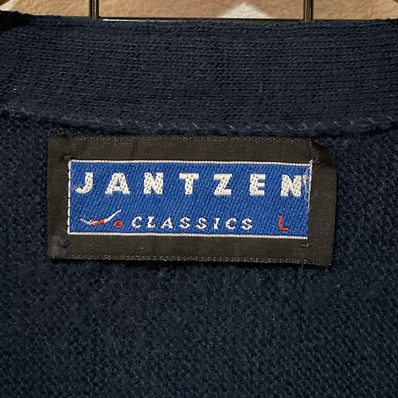 ジャンセン Jantzen アクリルニットカーディガン USA製 メンズM /eaa311736-モデル形状