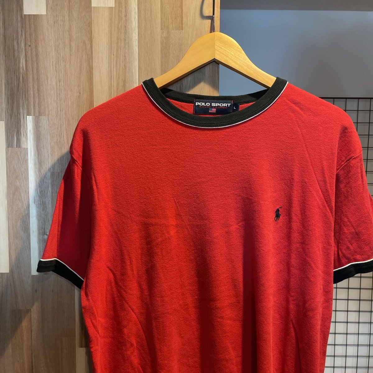 POLO SPORT ポロスポーツ 90s リンガーTシャツ サイズL | 古着屋