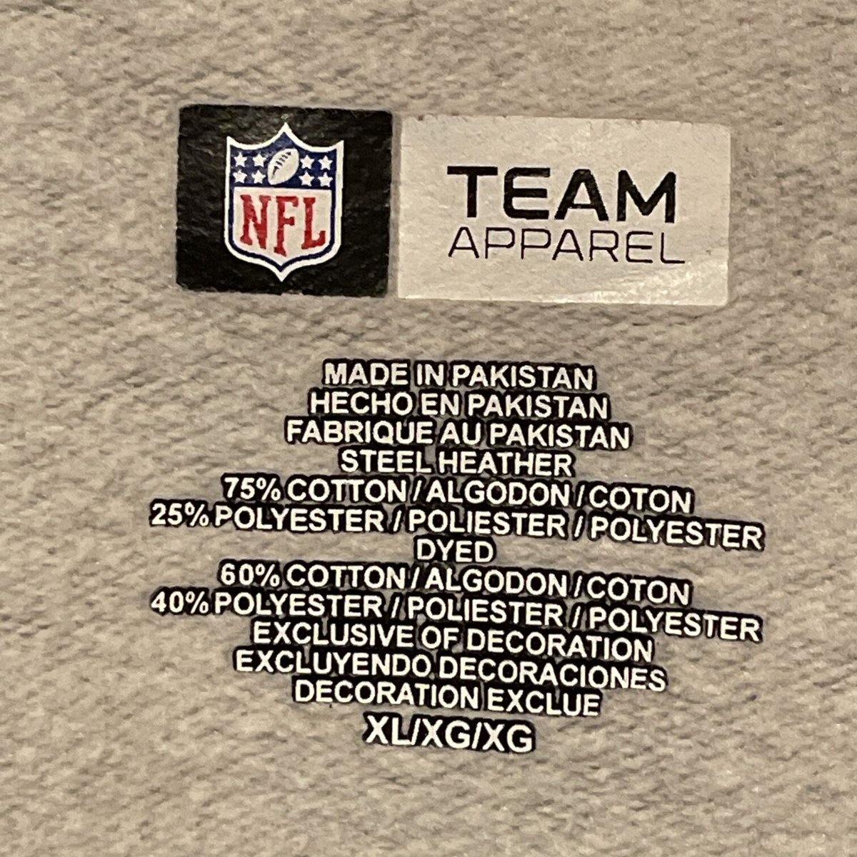 NFL TEAM APPAREL シカゴ・ベアーズ フルジップアップ パーカー A465 |