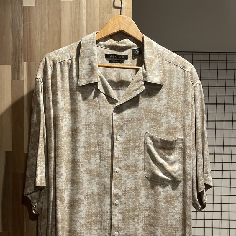 90s AEICHI 丸胴半袖Tシャツ オープンフロント クロスオーバーVネック  