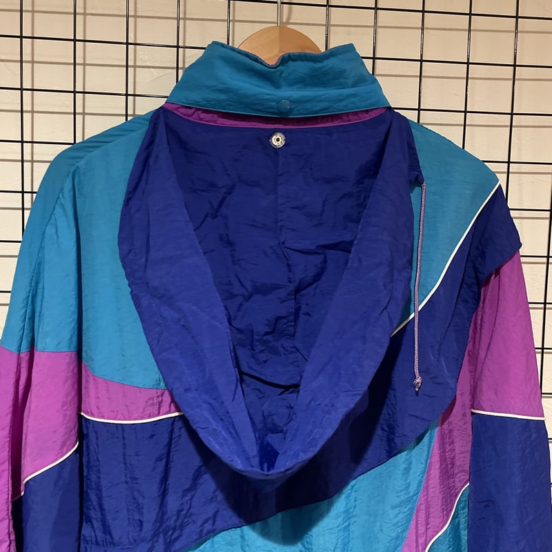 80s Reebok リーボック 切替デザイン ナイロンジャケット C372 | 古着