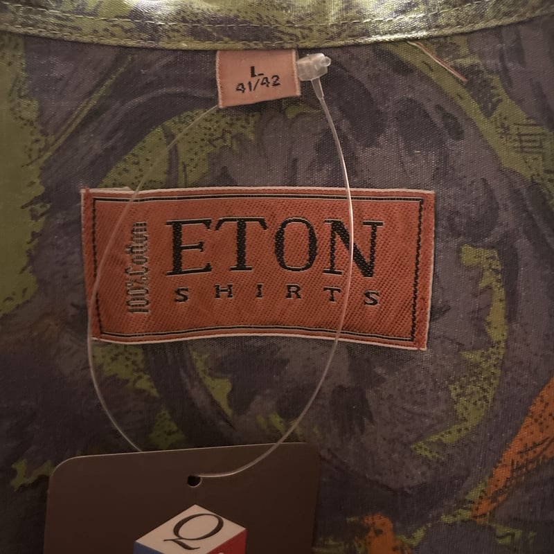 ETON イートン 総柄 長袖シャツ C368 ユーロヴィンテージ | 古着屋Quest