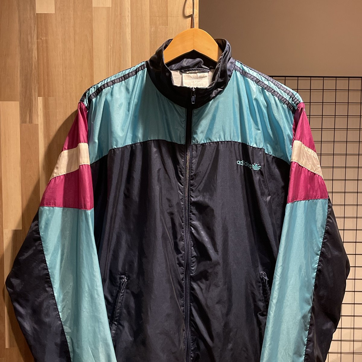 80s adidas アディダス ナイロンジャケット C381 | 古着屋Quest