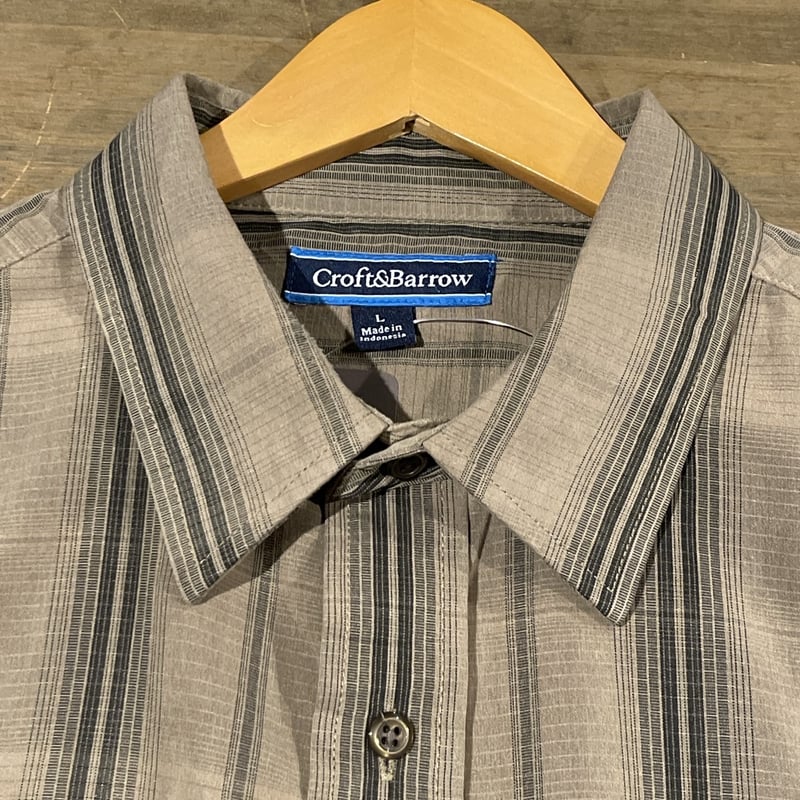 Croft&Barrow チェック柄 長袖シャツ D270 クラフトアンドバロー 