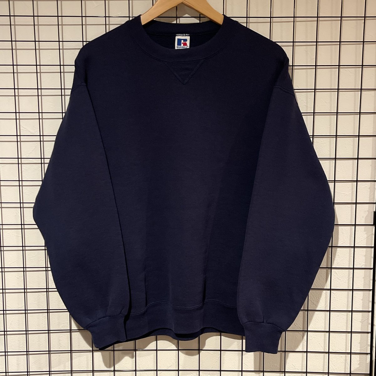 90s US製 Russell Athleticラッセル 前V スウェットXXL