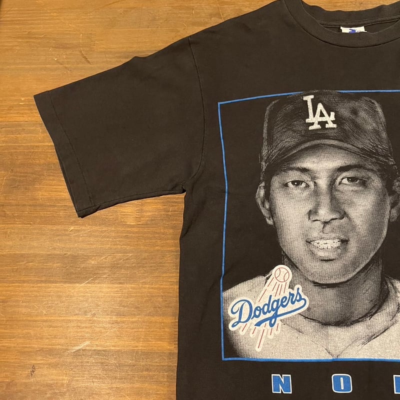 90s STATER スターター MLB Dodgers 野茂英雄 プリント シングル 