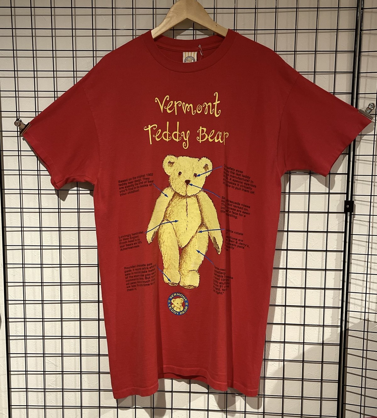 Vermont Teddy Bear　USA製　テディベア　スリーピングTシャツ　C339 シングルステッチ