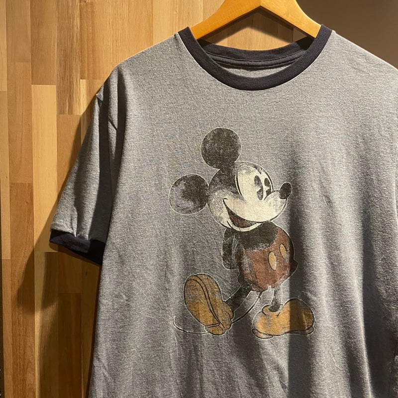 I LOVE NY Disney ディズニー ミッキーマウス リンガーネックT I LOVE NY Disney ディズニー ミッキーマウス リンガーネックT