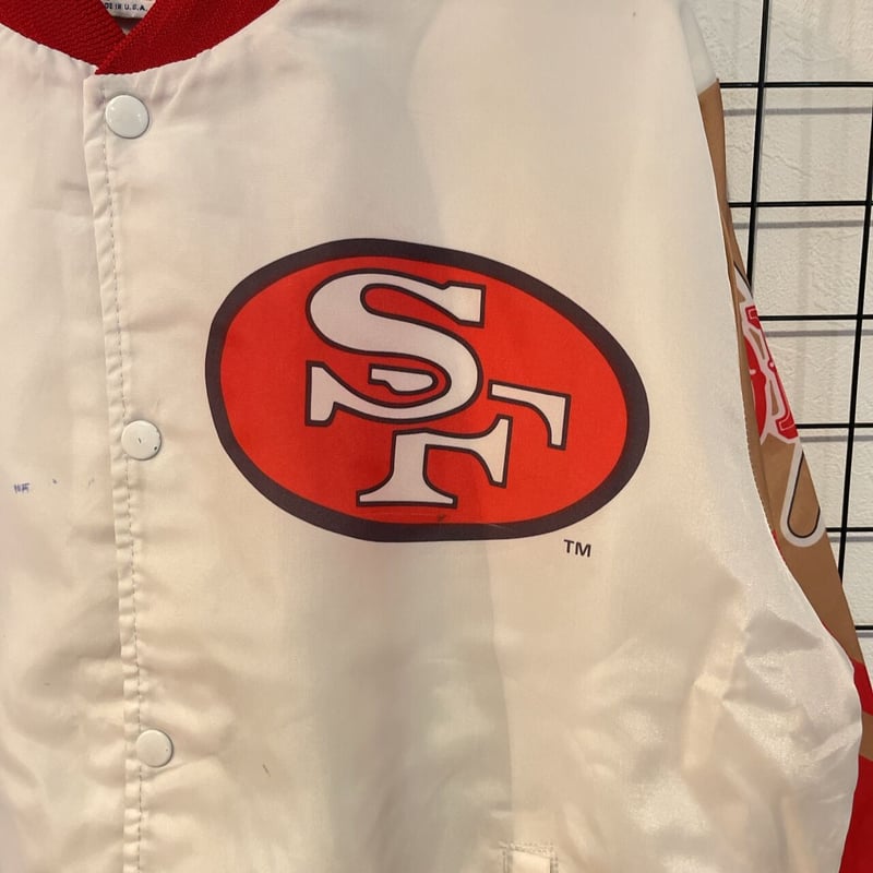 80's Chalk Line  NFLサンフランシスコ49ers スタジャンM