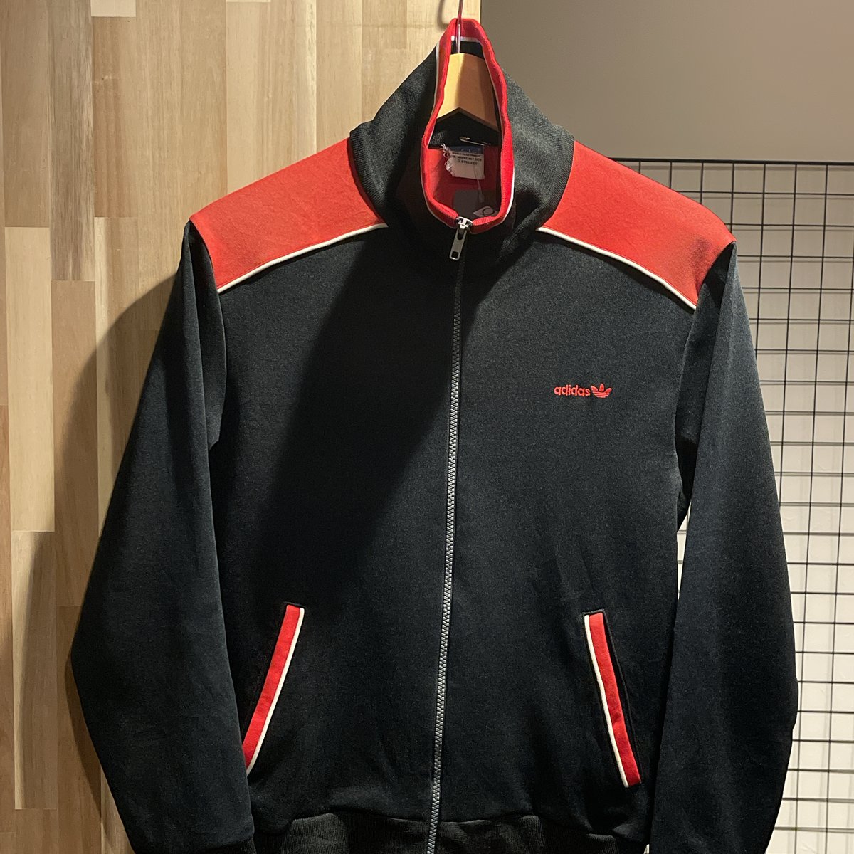 70s デサント製 ベージュ・ブラウンAddidas アディダストラック 