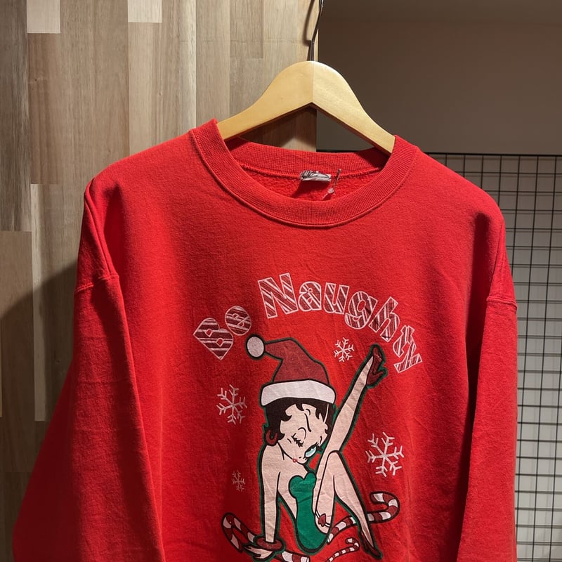 Betty Boop ベティ・ブープ クリスマス スウェットシャツ 1120