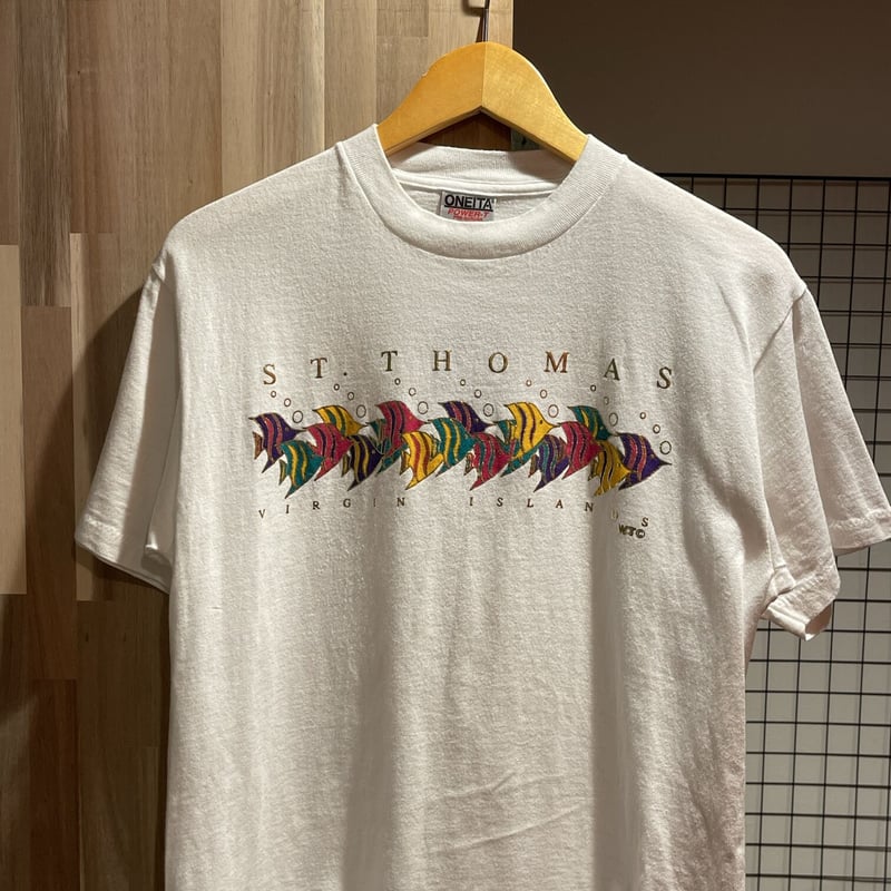 80s ONEITA オニータ セントトーマス島 スーベニア Tシャツ | 古着屋Quest