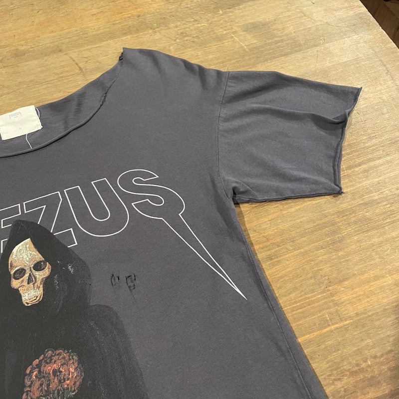 YEEZUS アーティスト カニエ・ウエスト ツアー カットオフ ボロ 半袖 T 