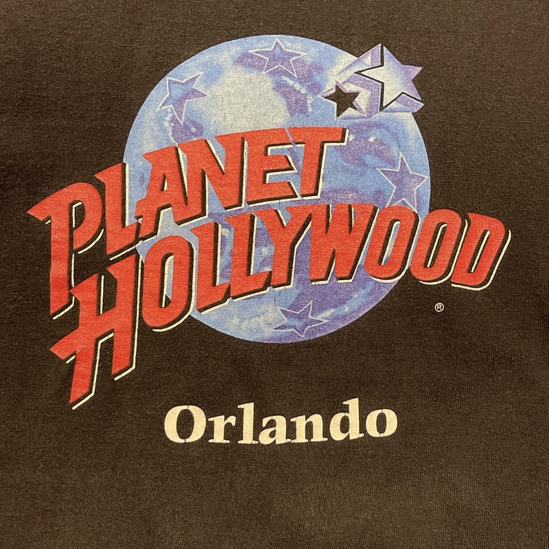 90s USA製 PLANET HOLLYWOOD プラネットハリウッド プリントTシャツ
