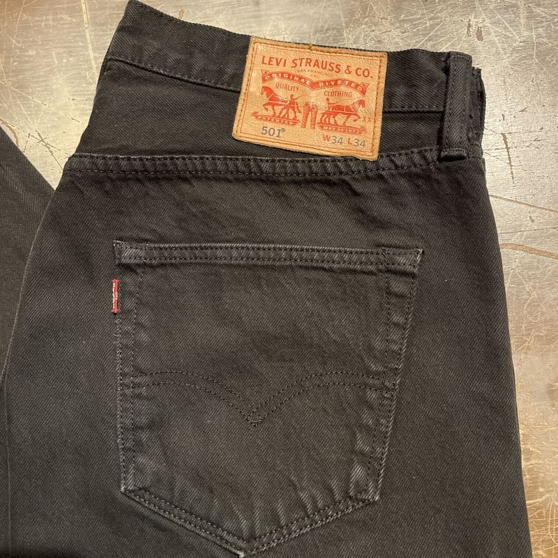 Levi's 501 ブラック デニムパンツ W34 L34 | 古着屋Quest ■LEVI'S リーバイス 501 オリジナルフィット■ ブラックデニム w34
