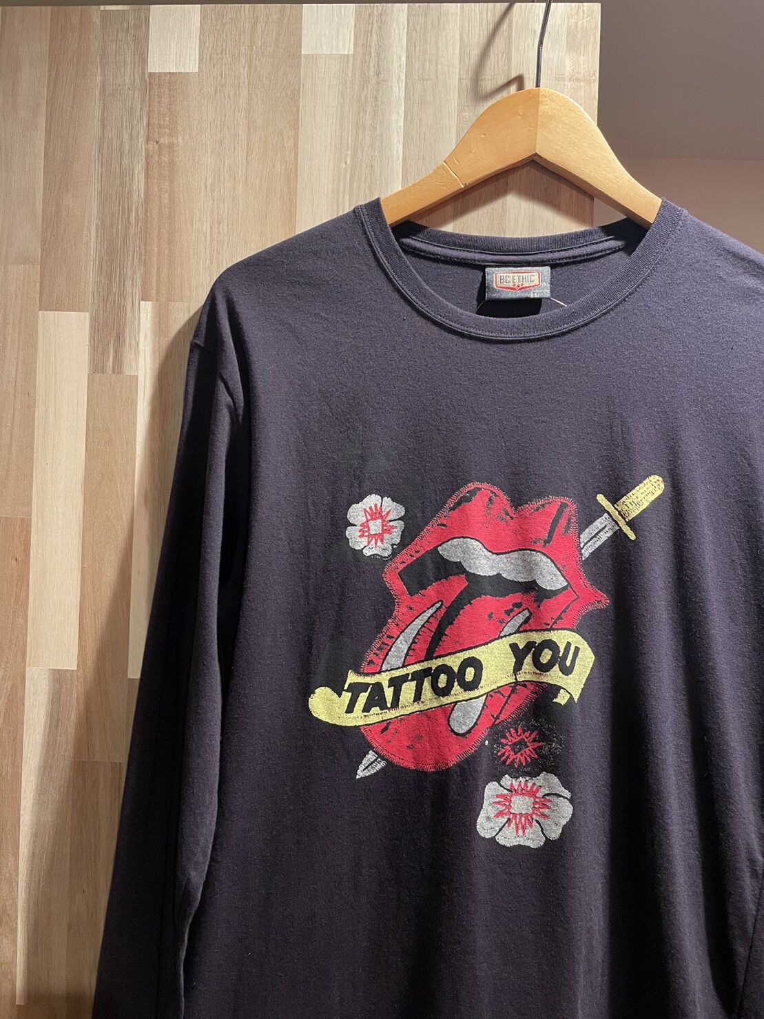 BC ETHIC ローリングストーンズ Tatoo you ロングスリーブTシャツ L