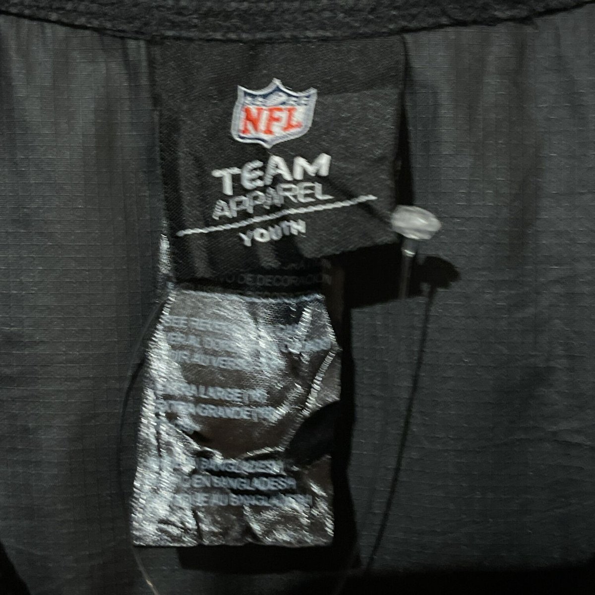 NFL TEAM APPAREL ピッツバーグ・スティーラーズ ナイロン切替 ハーフジップ パーカー A455