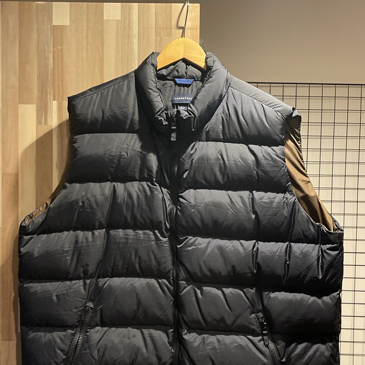 LANDS'END ランズエンド　ダウンベスト　ブラック　XXL C480