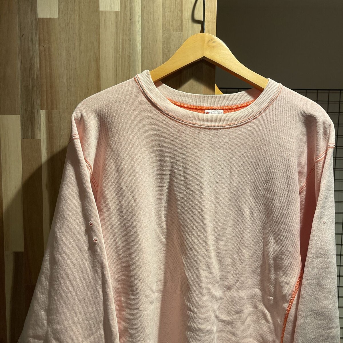 champion 90s 刺繍タグ 目無し リバースウィーブ スウェット 無地 90s