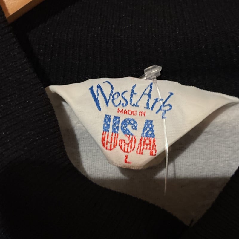 West Ark ウエストアーク シボレー 刺繍 ナイロンスタジャン ブラック