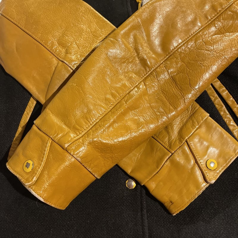 70s カナダ製 袖レザー スタジャン レディース | 古着屋Quest