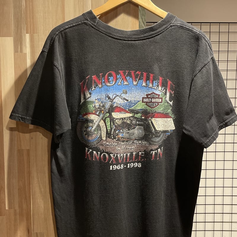 HARLEY DAVIDSON Tシャツ 半袖 ブラック 両面プリント