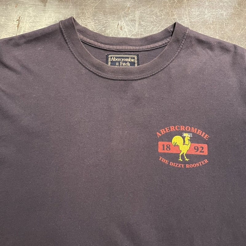 90s Abercrombie&Fitch アバクロ 両面プリント 半袖Tシャツ Mサイズ C...