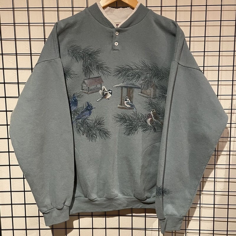90s ART UNLIMITED SPORTSWEAR 総柄 襟付きスウェット アメリカ製 90s ART UNLIMITED SPORTSWEAR 総柄 襟付きスウェット アメリカ製